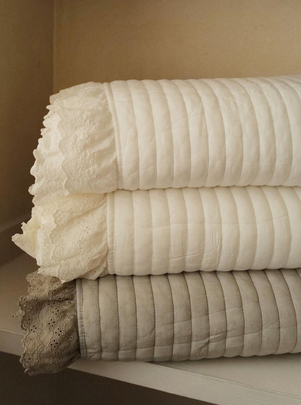 🇰🇷選品|天絲莫代爾蕾絲四季被-淺棕