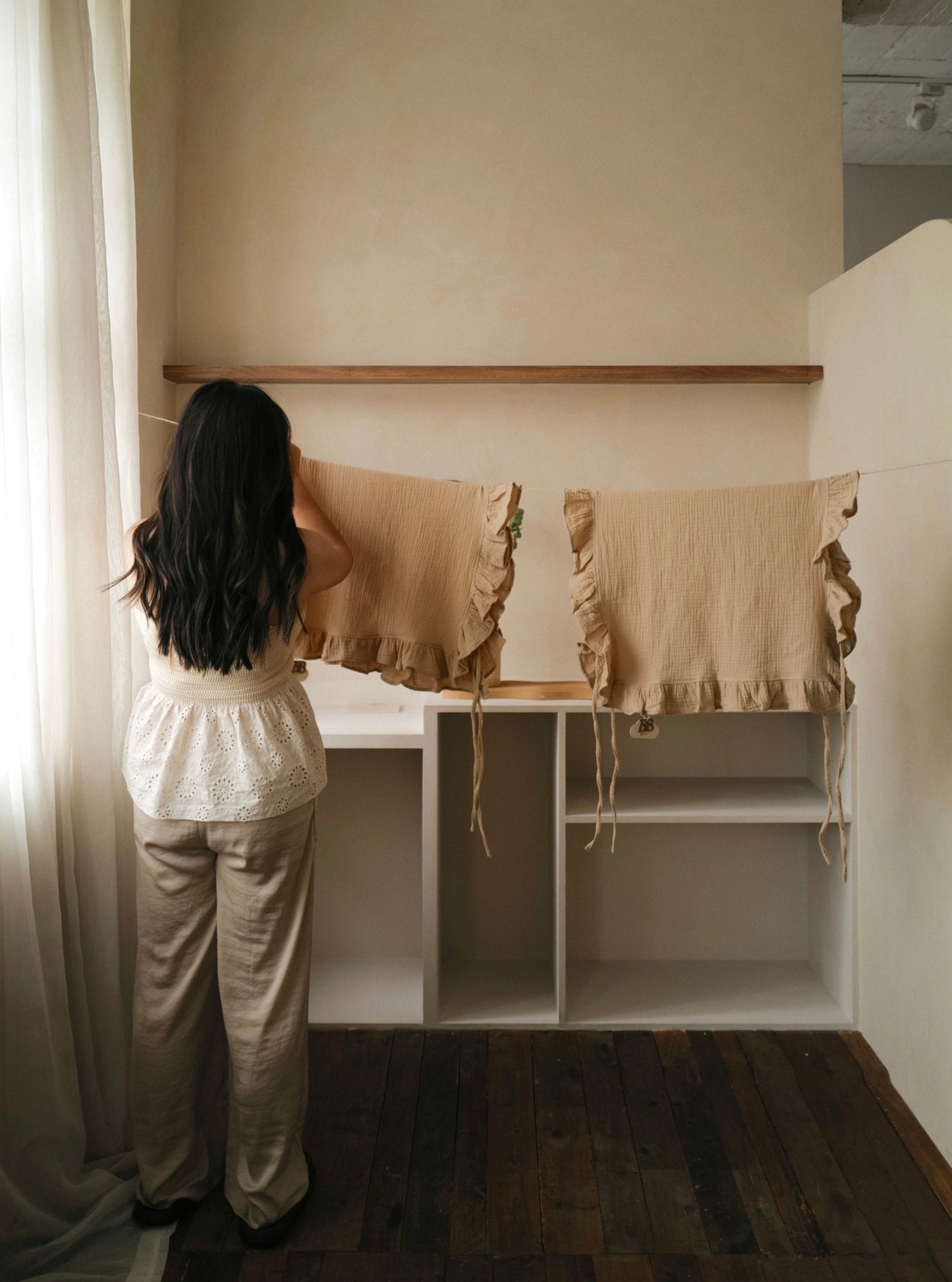 (預購)Cotton Gauze Pillow Towel 寶寶布枕巾 | TAN(2入)