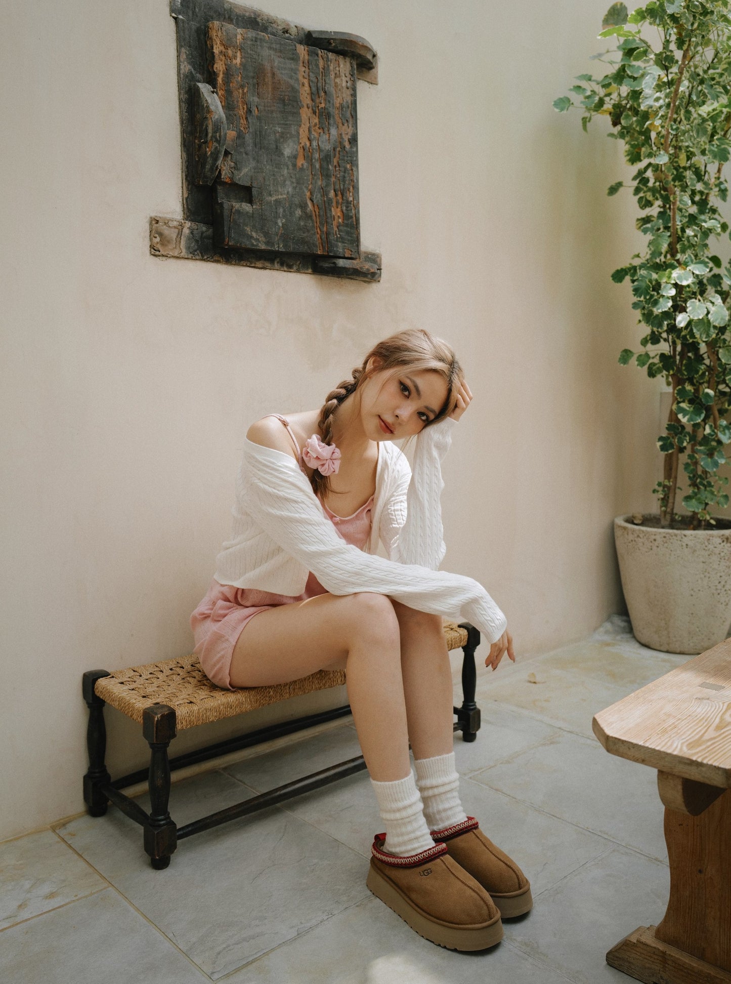 Strawberry Pointelle Cami & Shorts Set