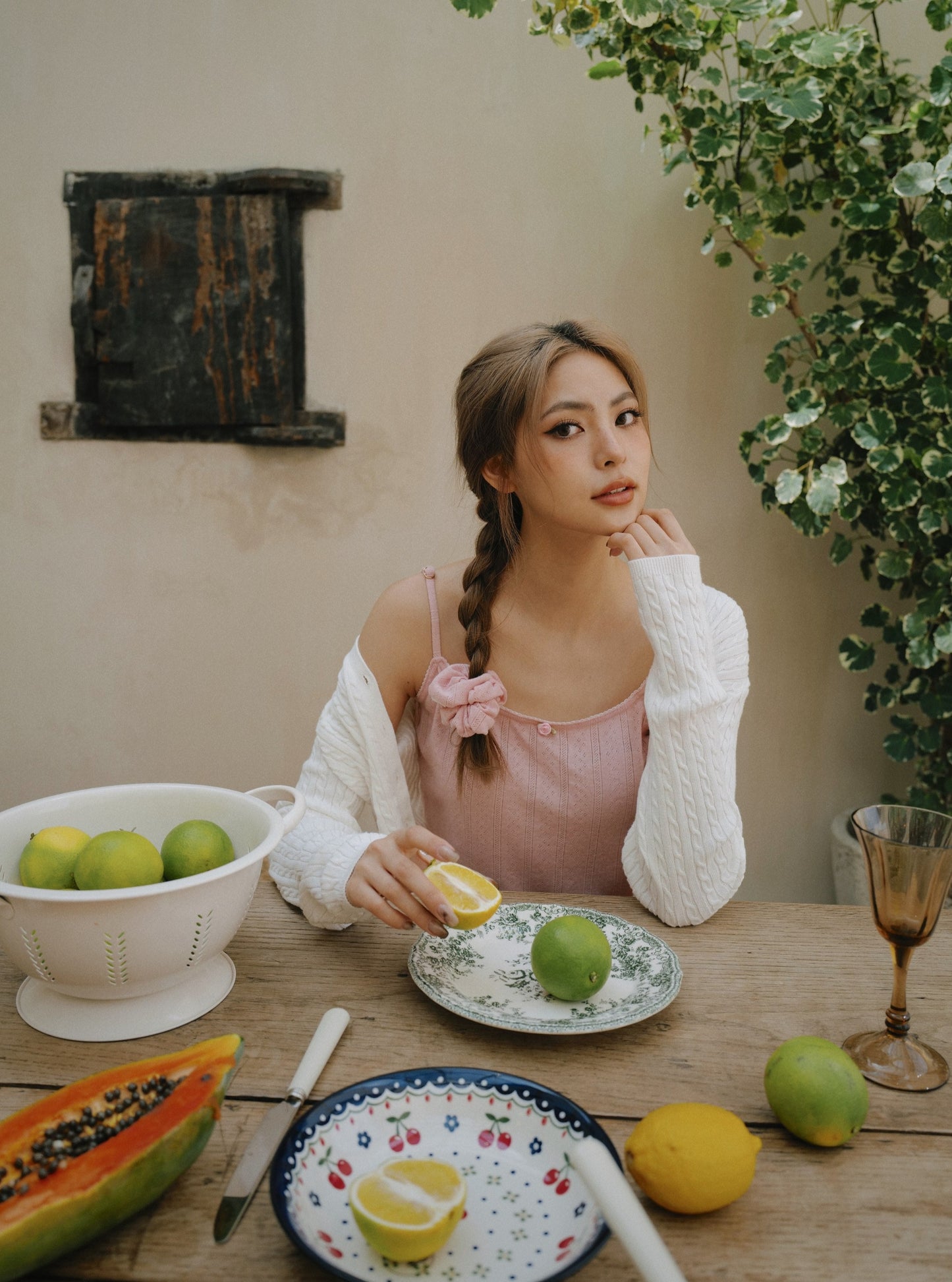 Strawberry Pointelle Cami & Shorts Set