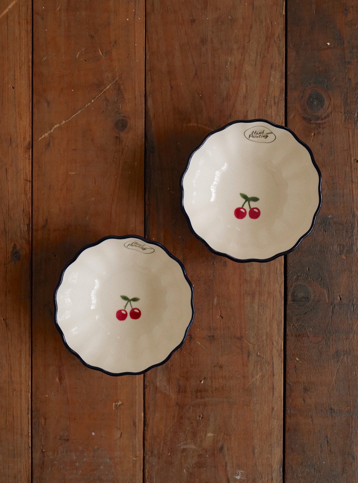 🍒 Hand Painted Ceramic Bowl