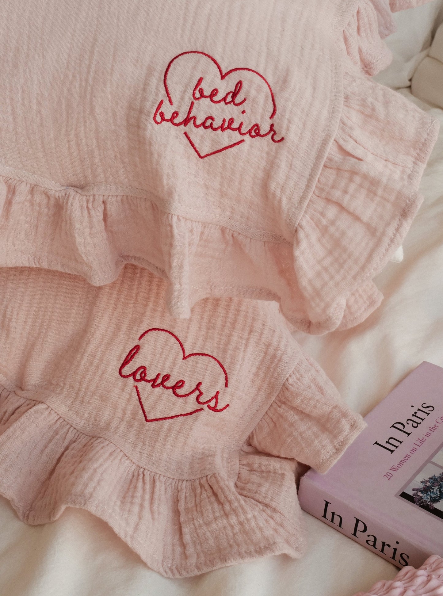 (預購)Cotton Gauze Pillow Towel 寶寶布枕巾 | BABY PINK(2入)