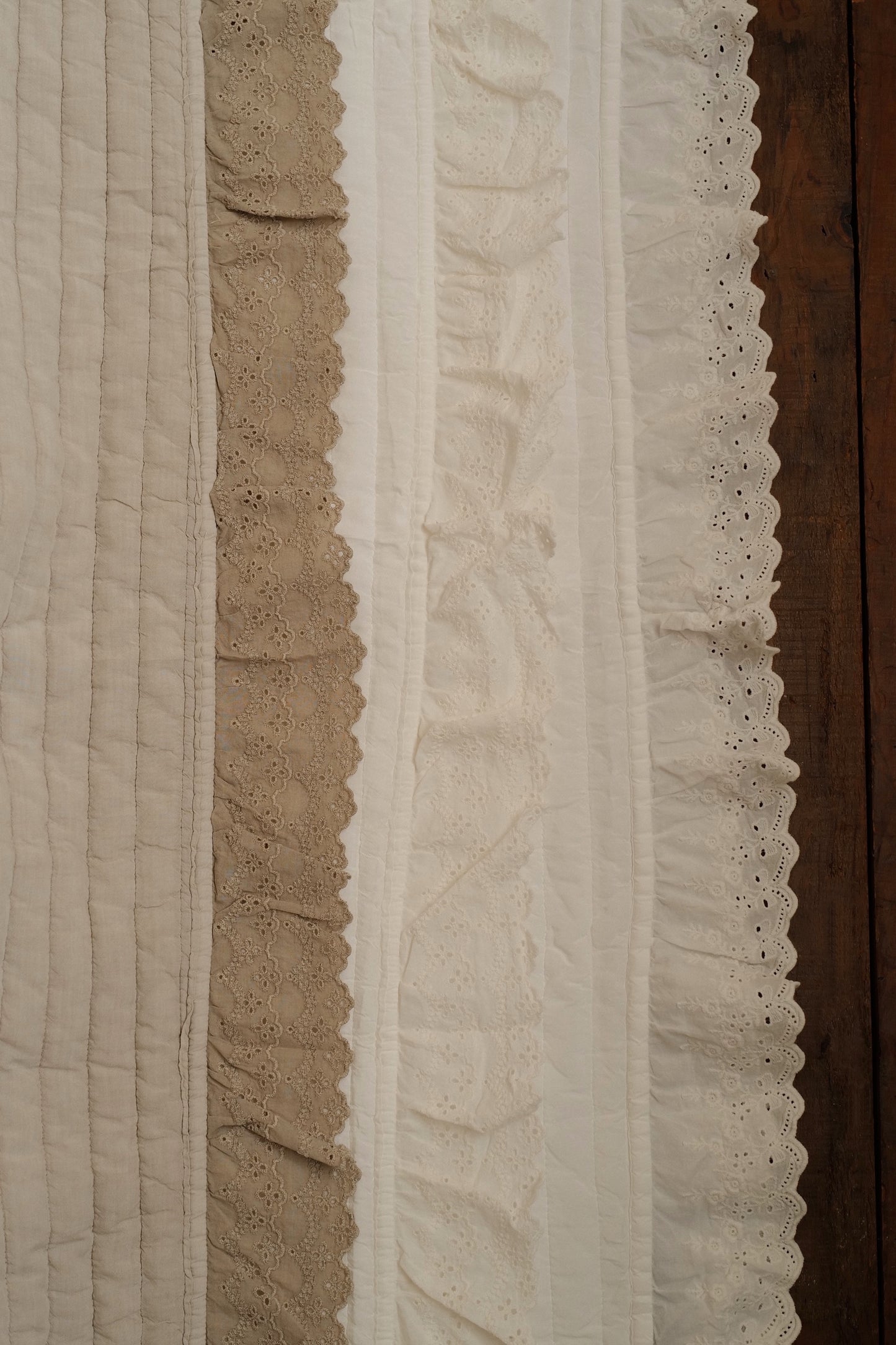 🇰🇷選品|天絲莫代爾蕾絲四季被-淺棕