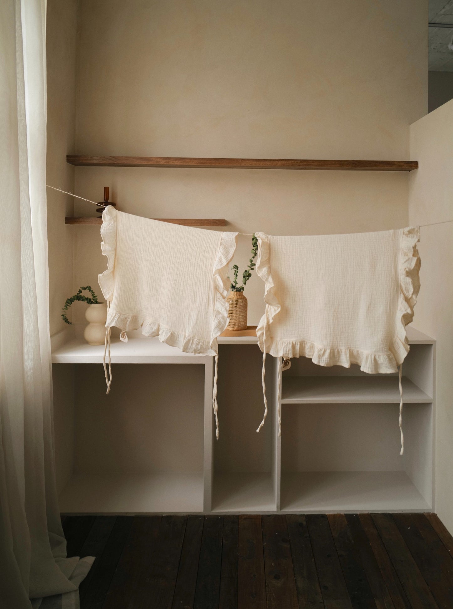 Cotton Gauze Pillow Towel 寶寶布枕巾 | CREAM(2入)