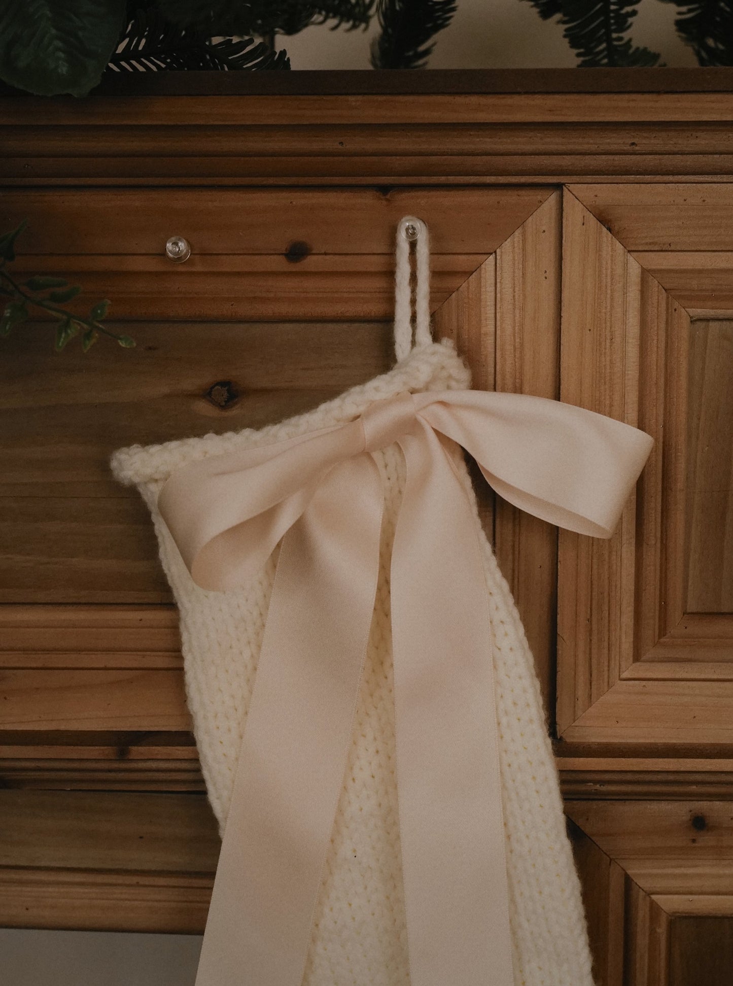 Hand Knit Christmas Stocking 🎀