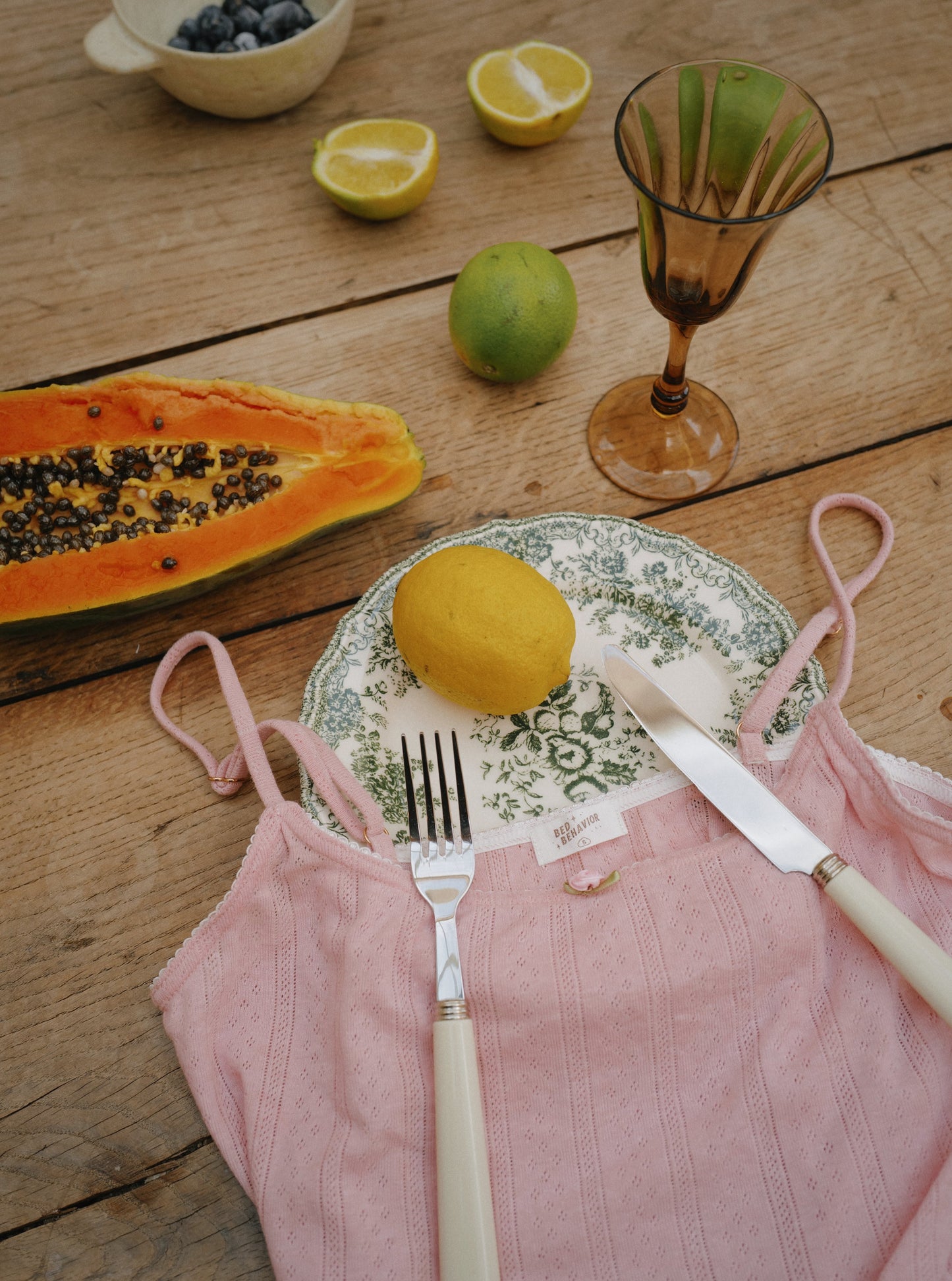 Strawberry Pointelle Cami & Shorts Set