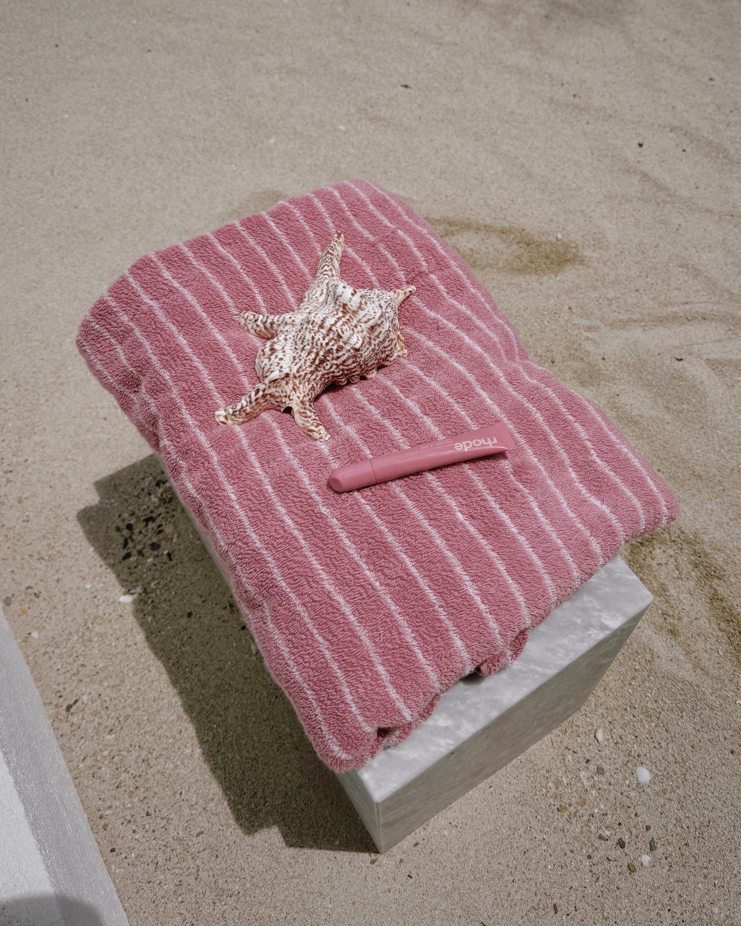 Blush Stripes Bath Towel