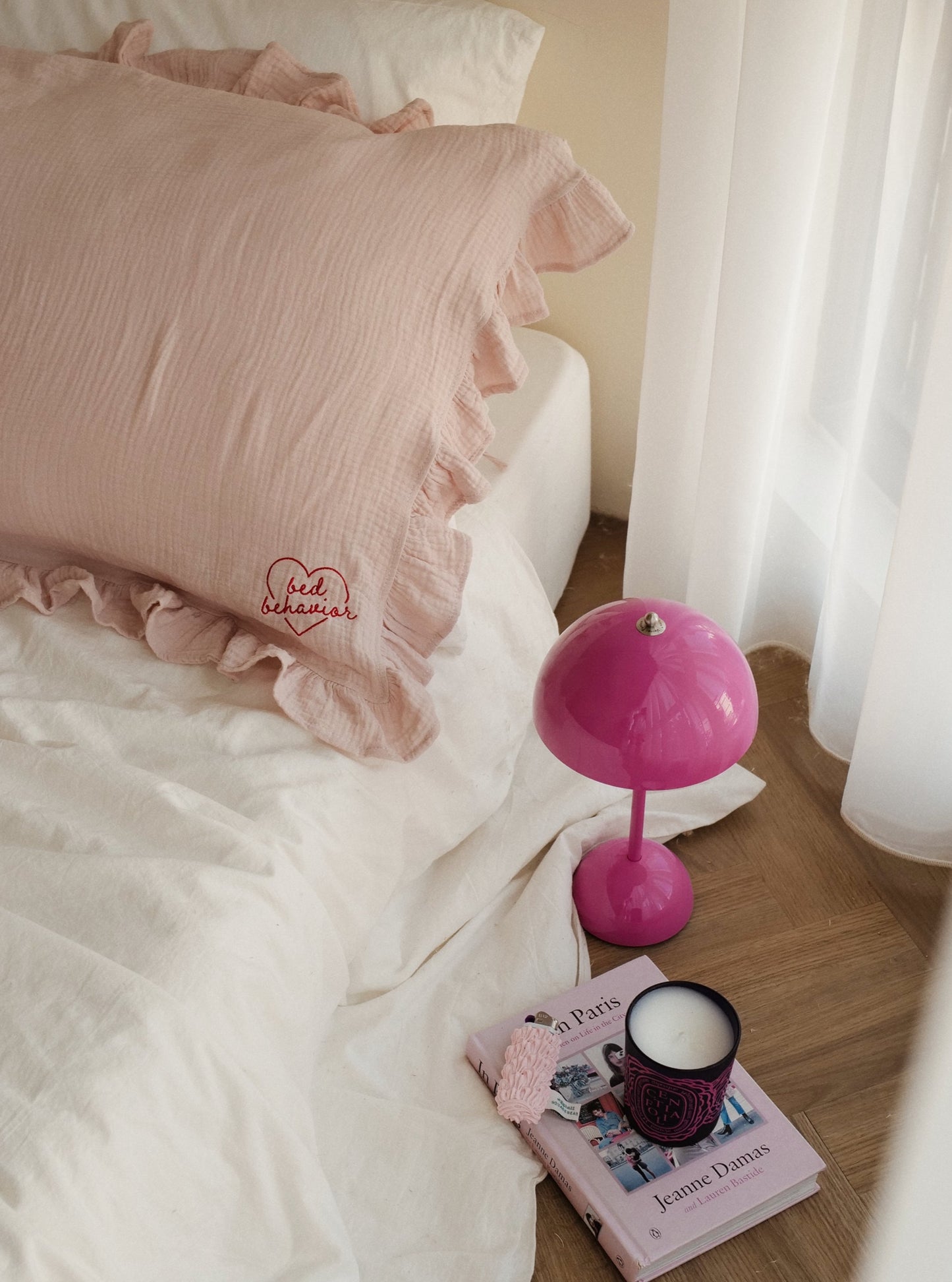 (預購)Cotton Gauze Pillow Towel 寶寶布枕巾 | BABY PINK(2入)