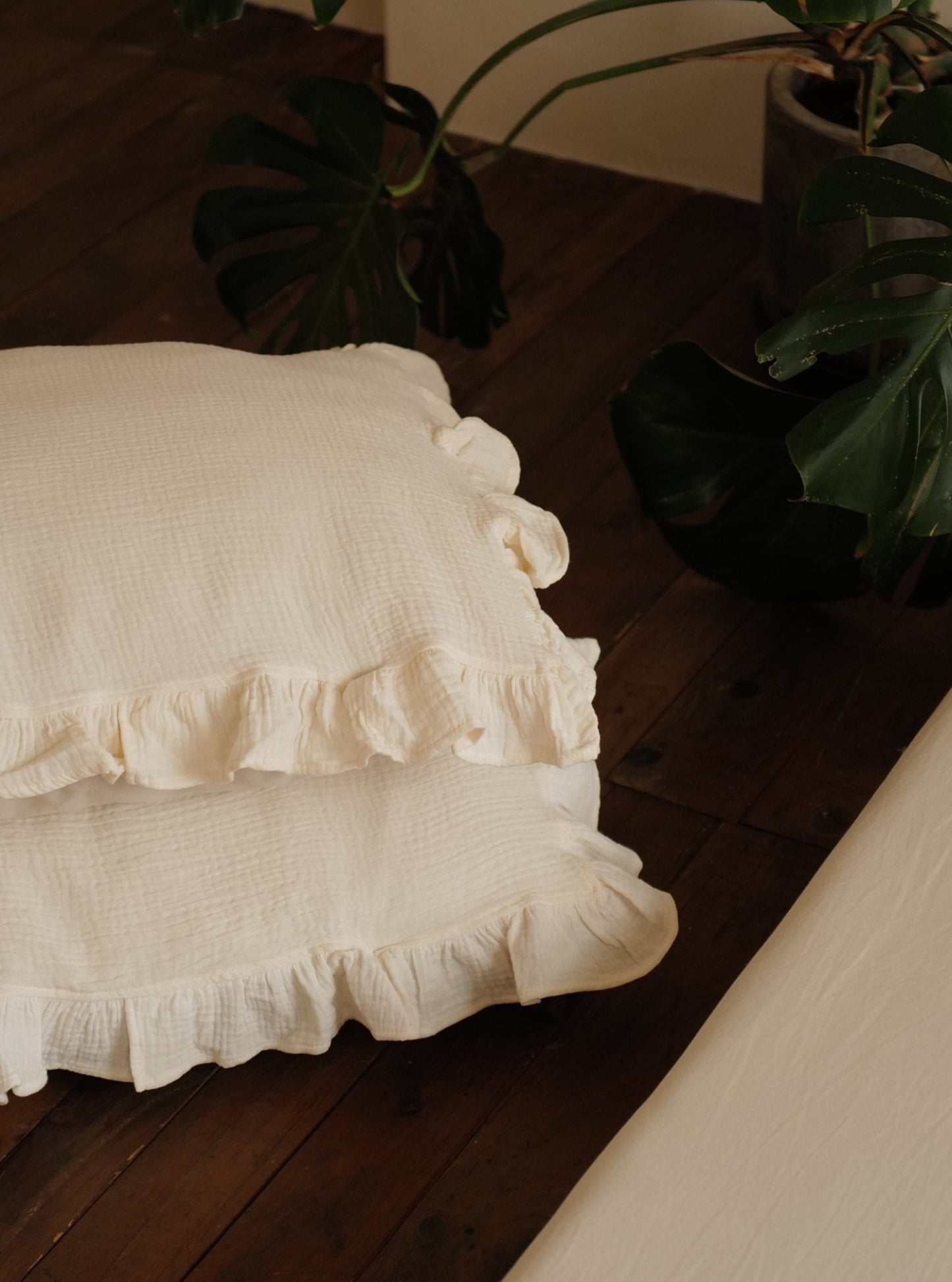Cotton Gauze Pillow Towel 寶寶布枕巾 | CREAM(2入)