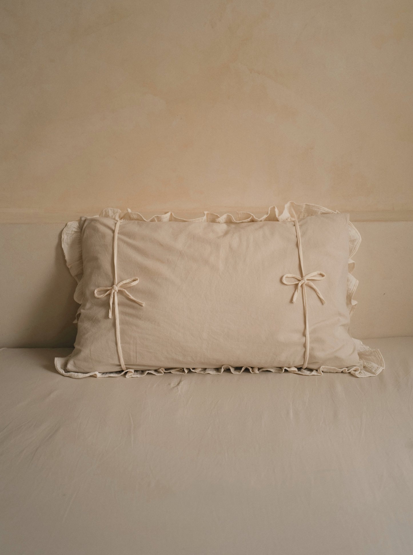 Cotton Gauze Pillow Towel 寶寶布枕巾 | CREAM(2入)