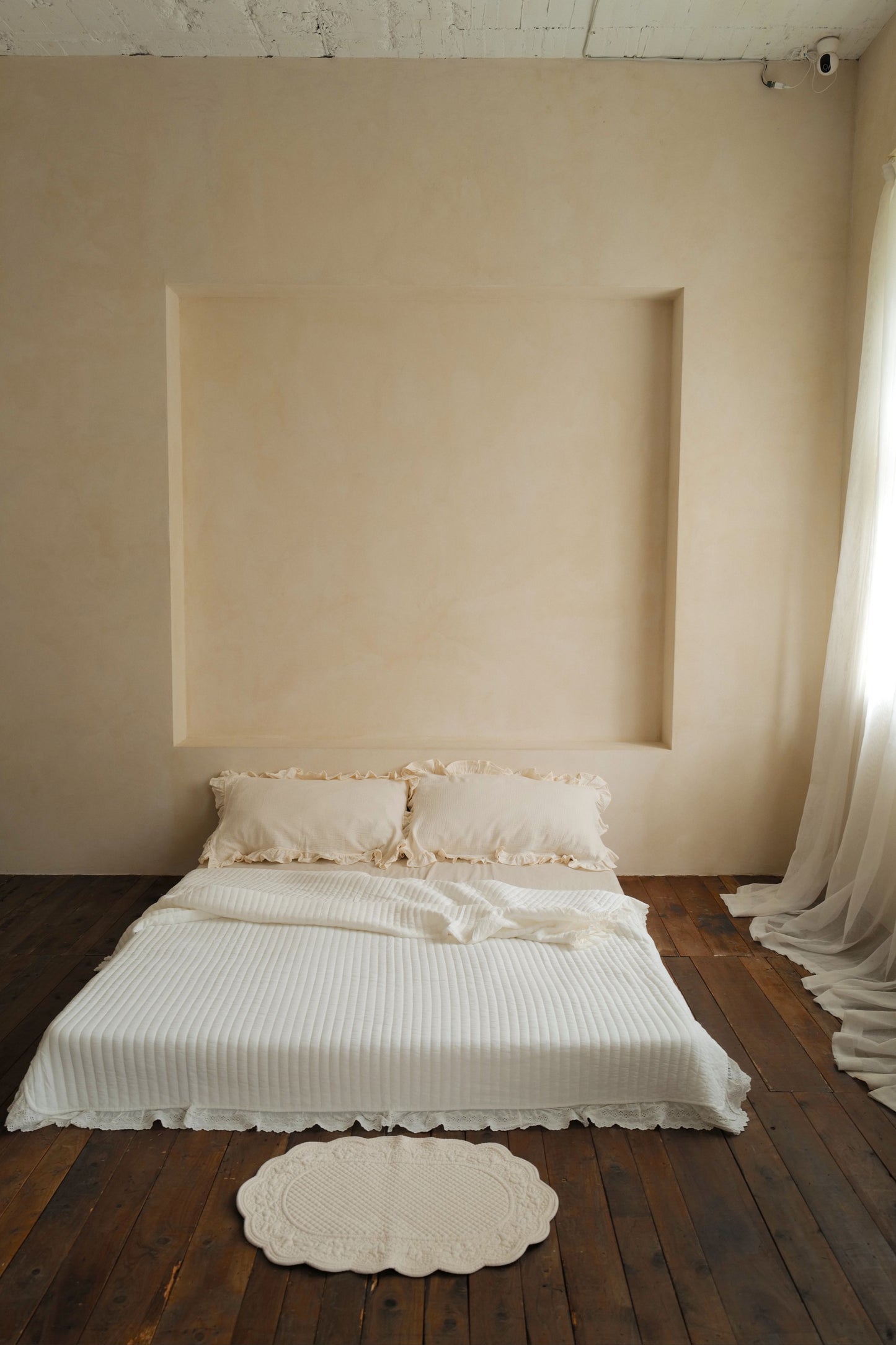 🇰🇷選品|天絲莫代爾蕾絲四季被-奶白