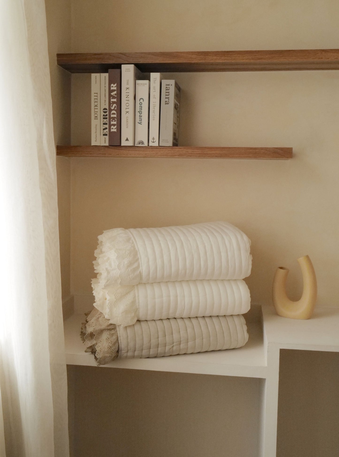 🇰🇷選品|天絲莫代爾蕾絲四季被-奶白