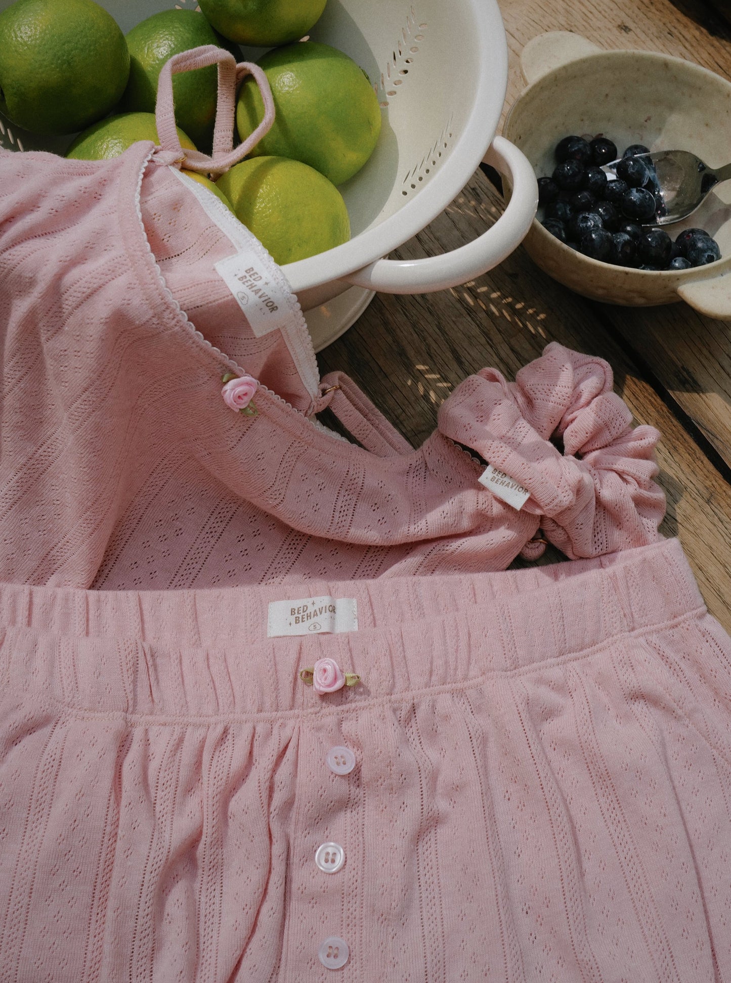 Strawberry Pointelle Cami & Shorts Set