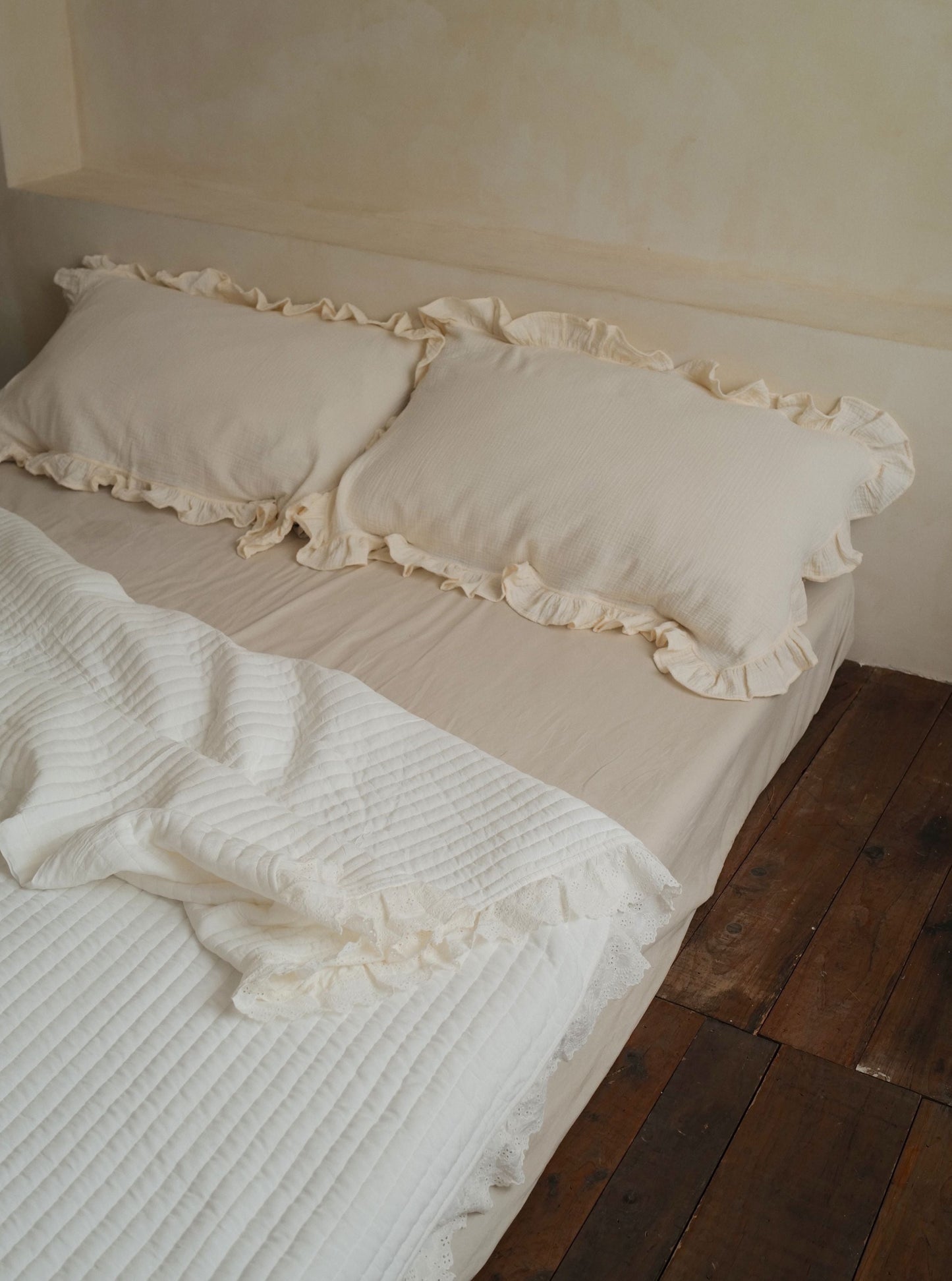 🇰🇷選品|天絲莫代爾蕾絲四季被-奶白