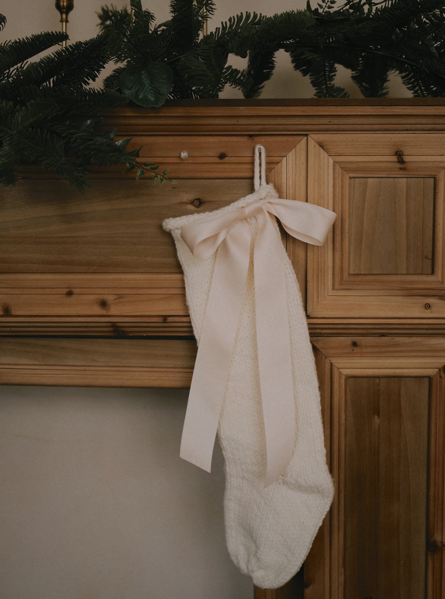 Hand Knit Christmas Stocking 🎀