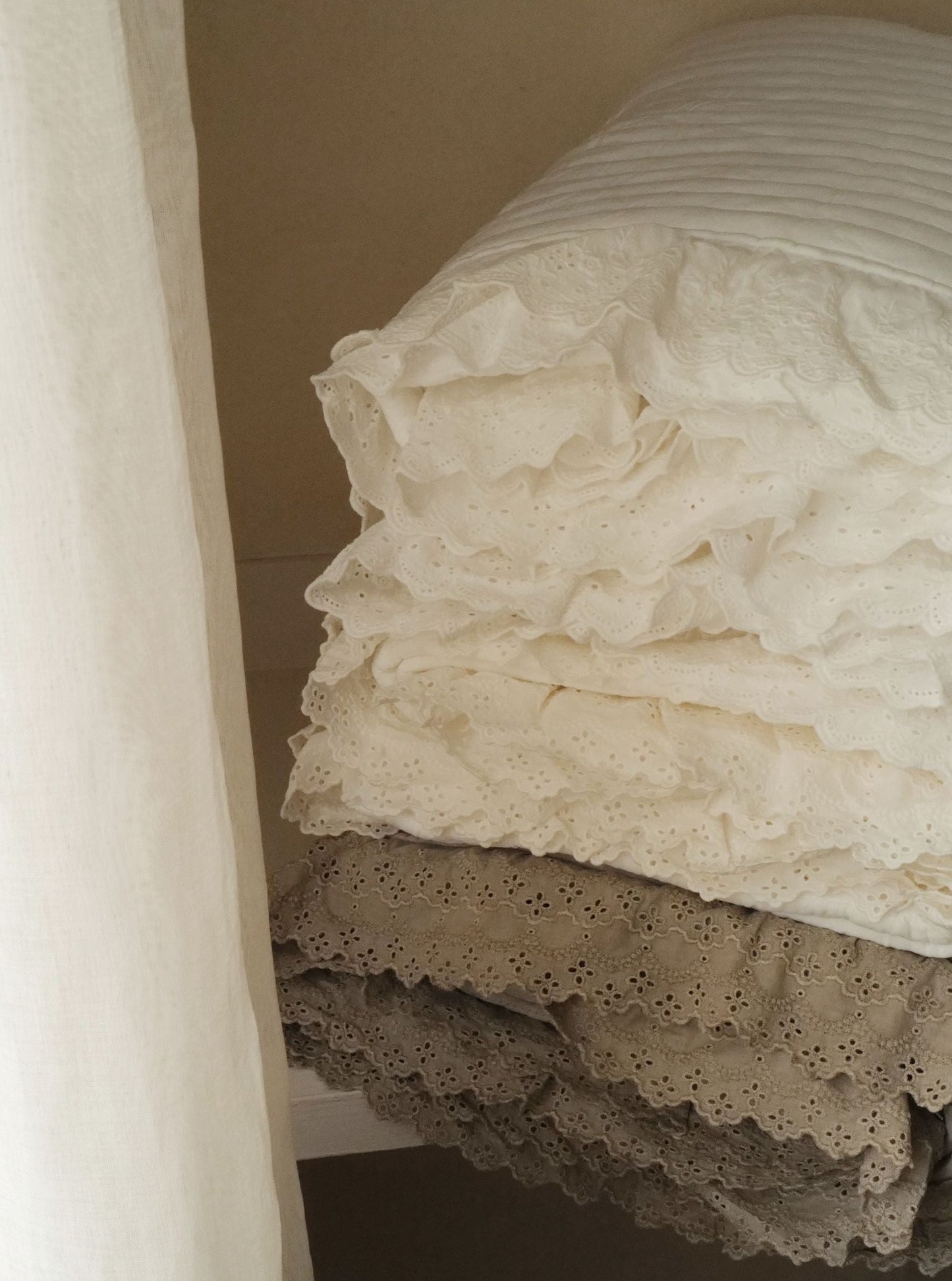 🇰🇷選品|天絲莫代爾蕾絲四季被-奶白