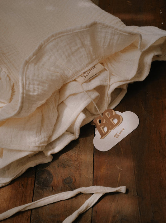 娜綺 Nachi 團購|Cotton Gauze Pillow Towel 寶寶布枕巾 | CREAM(2入)