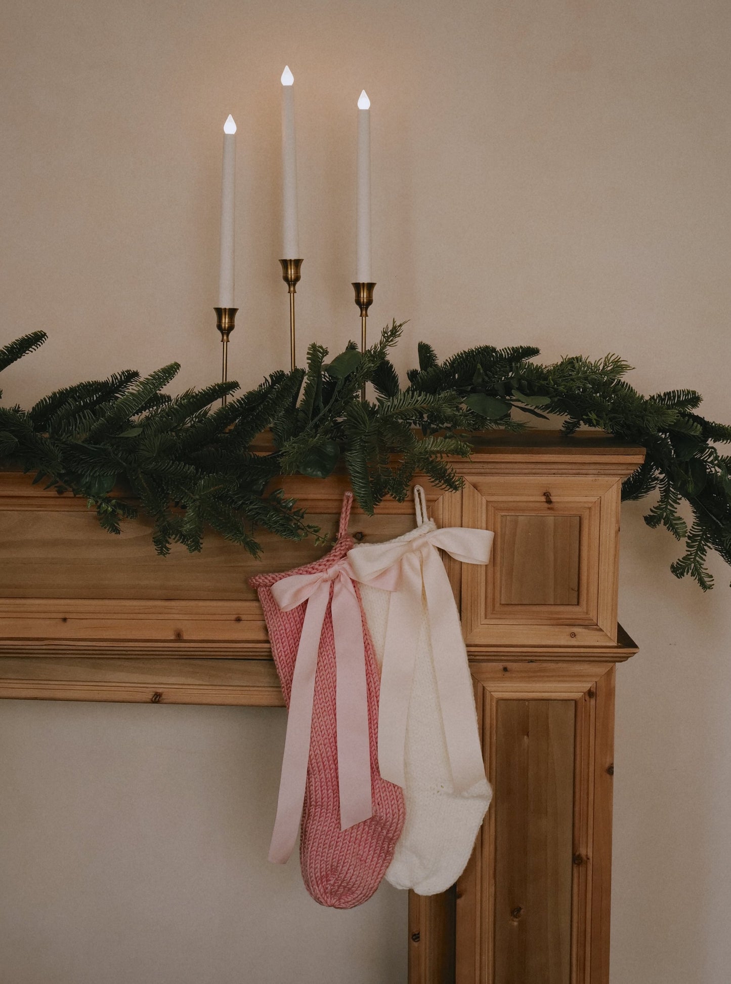 Hand Knit Christmas Stocking 🎀