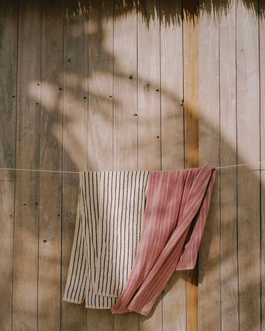 Sunday Morning Stripes Bath Towel