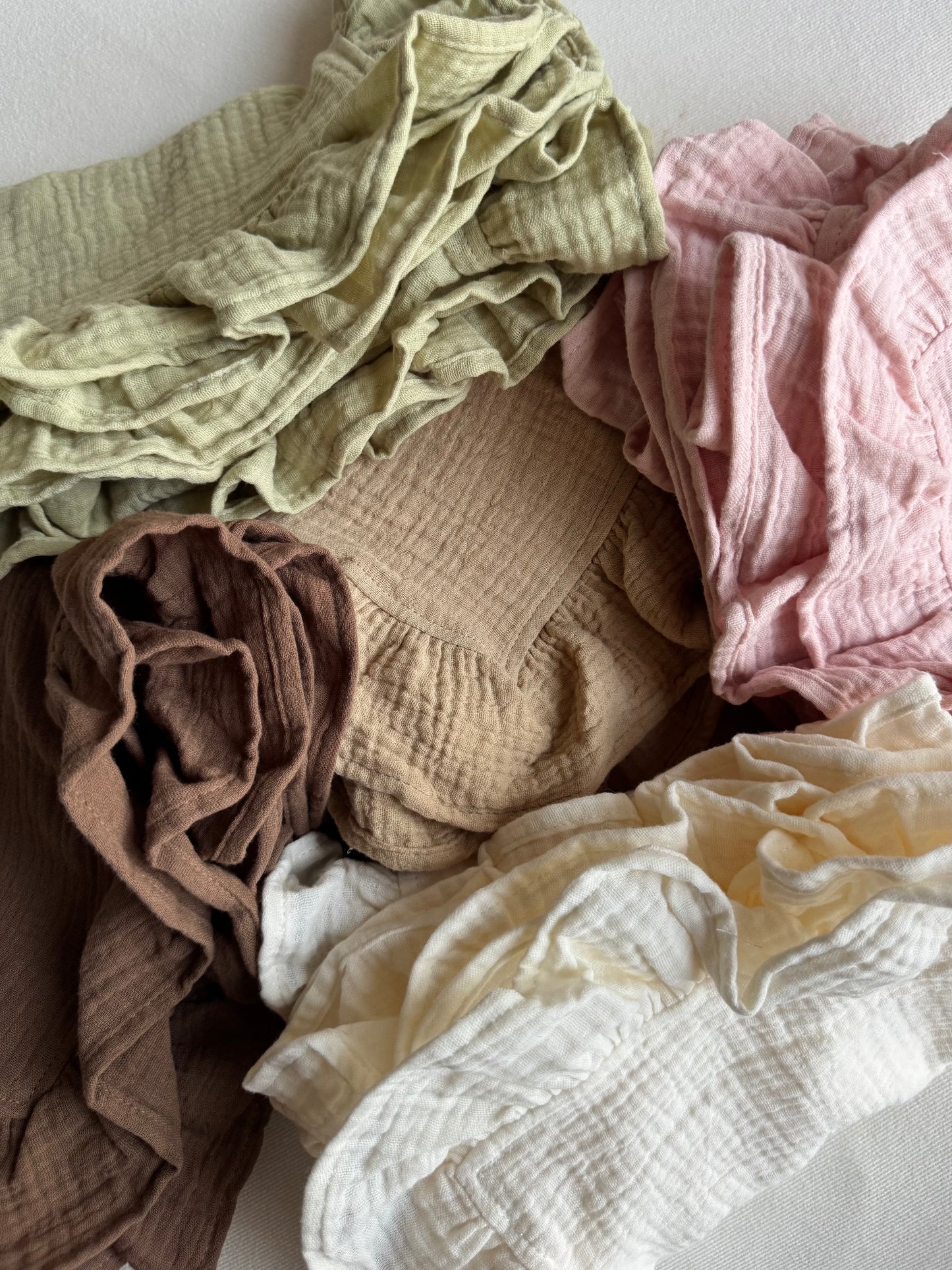 Cotton Gauze Pillow Towel 寶寶布枕巾 | HOJICHA LATTE