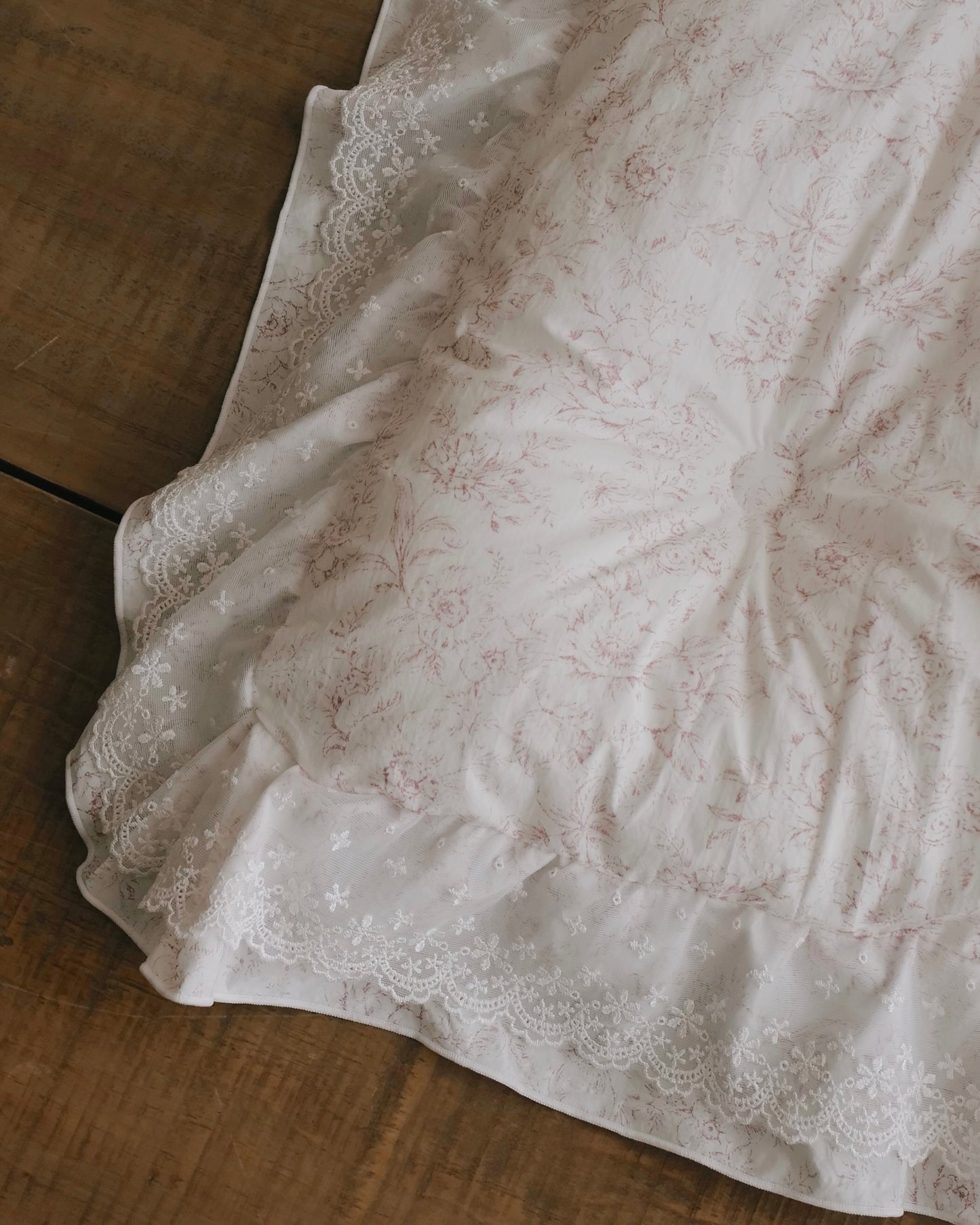 🇰🇷選品｜古典玫瑰蕾絲純棉四季被