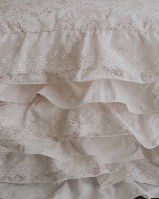 🇰🇷選品|古典玫瑰蕾絲純棉四季被