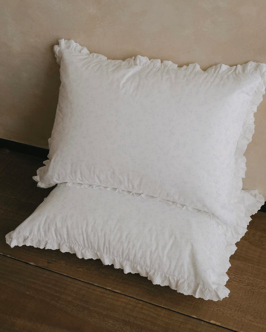 🇰🇷選品｜法式玫瑰蕾絲純棉枕頭套（2入）