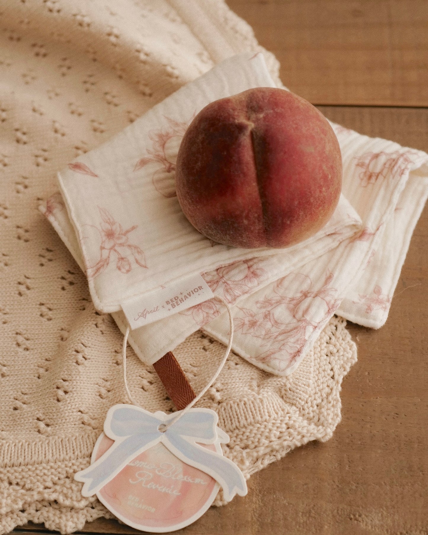 BB x April 🍑 紗棉寶寶方巾（二入）