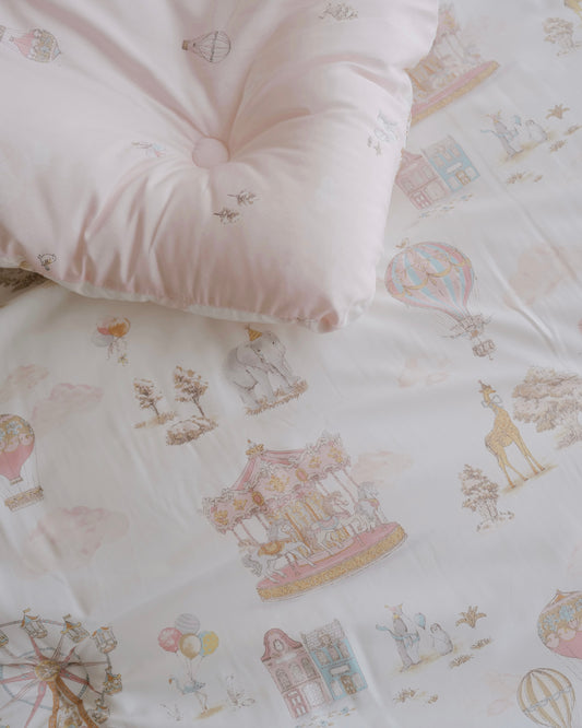 🇰🇷選品|摩天輪天絲莫代爾雙面四季被 - PINK