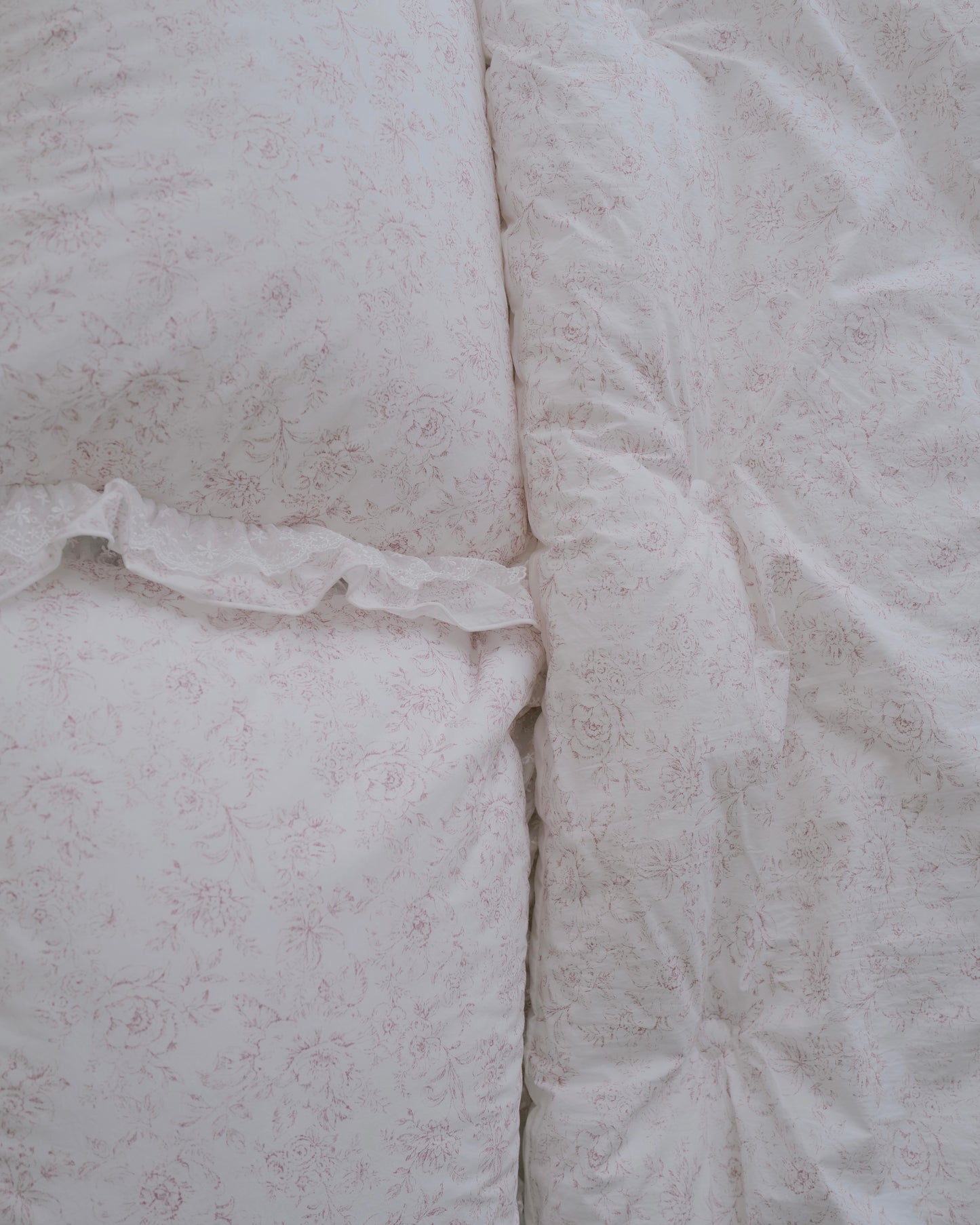 🇰🇷選品｜古典玫瑰蕾絲純棉四季被