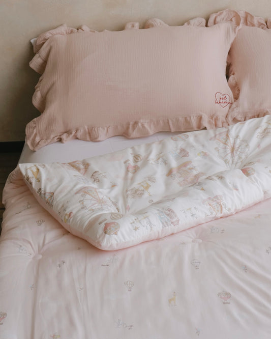 🇰🇷選品|摩天輪天絲莫代爾雙面四季被 - PINK