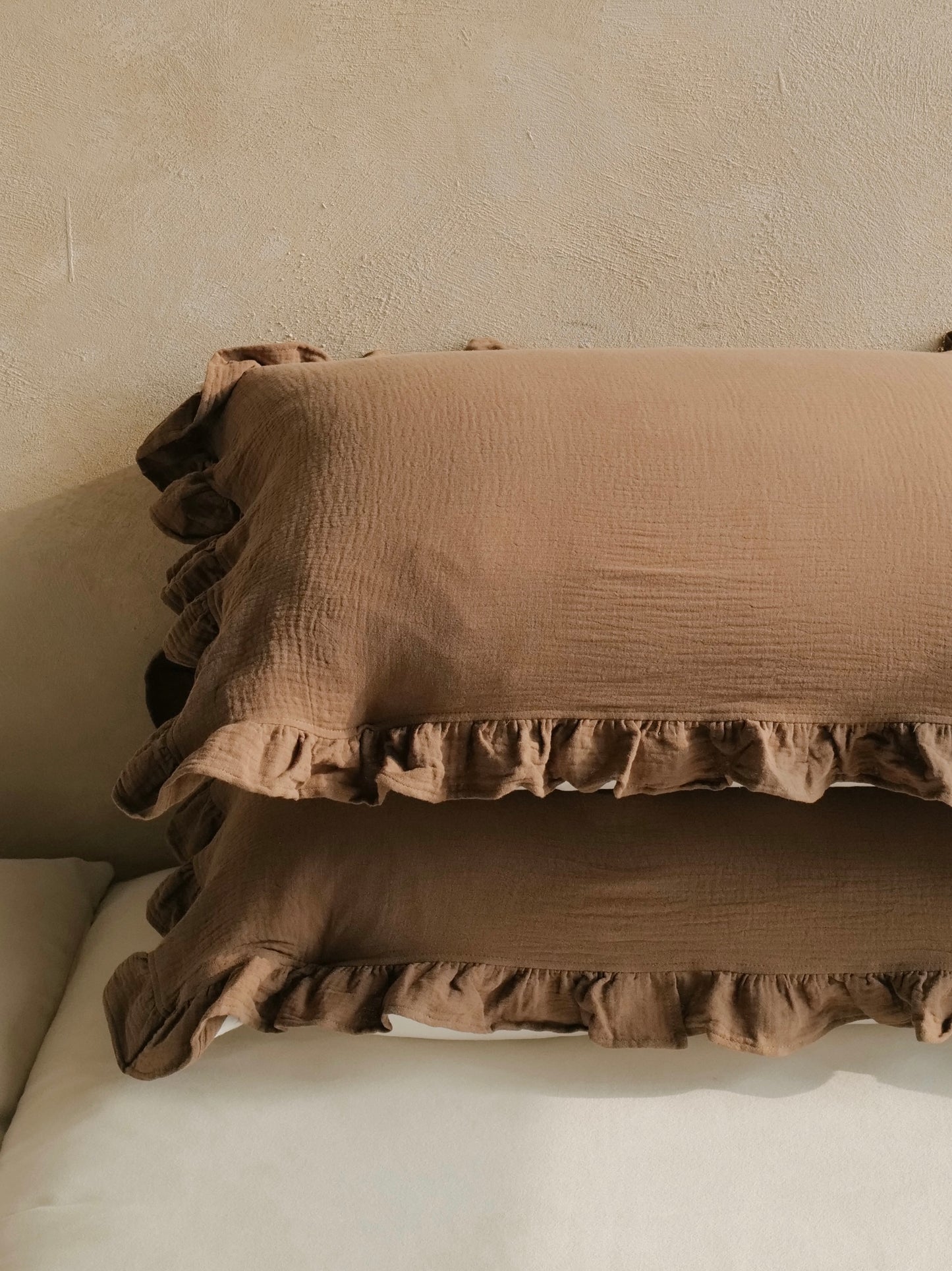 Cotton Gauze Pillow Towel 寶寶布枕巾 | HOJICHA LATTE