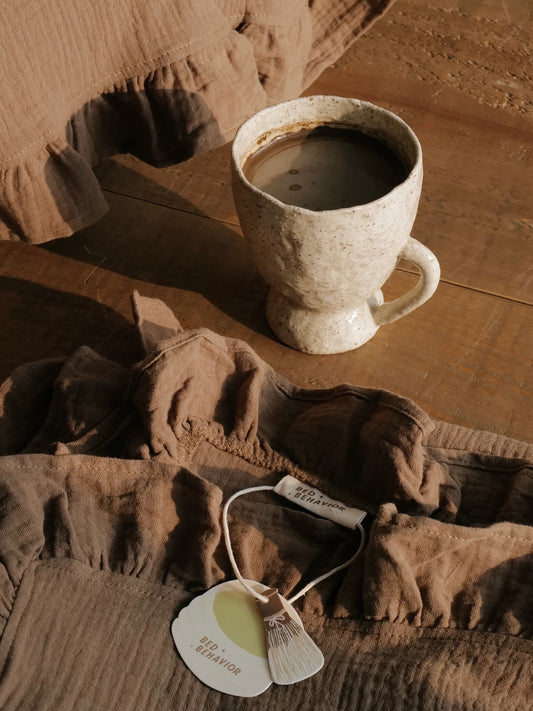 Cotton Gauze Pillow Towel 寶寶布枕巾 | HOJICHA LATTE