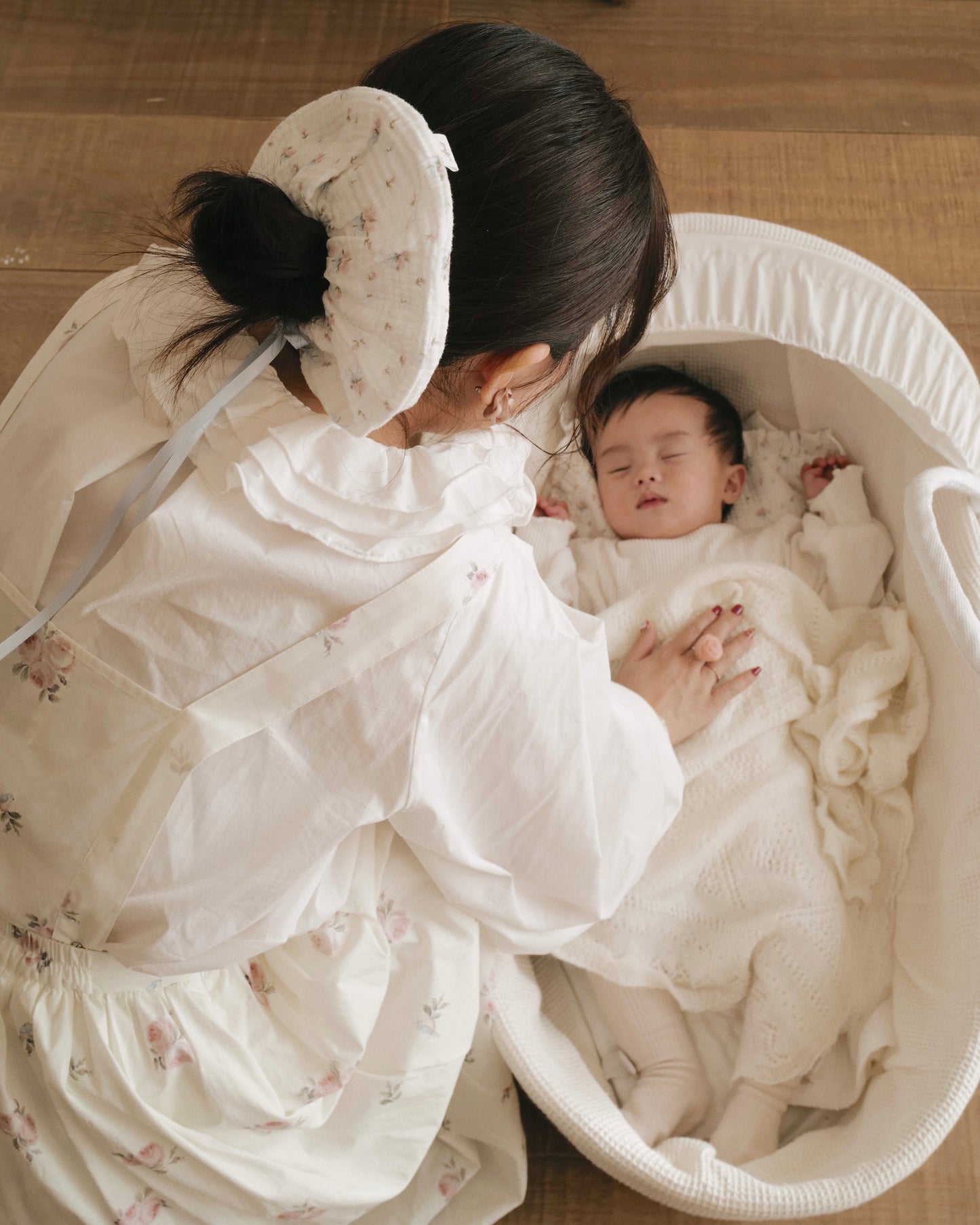 BB x April 🍑 紗棉緞帶髮圈 - RIBBONED ROSE