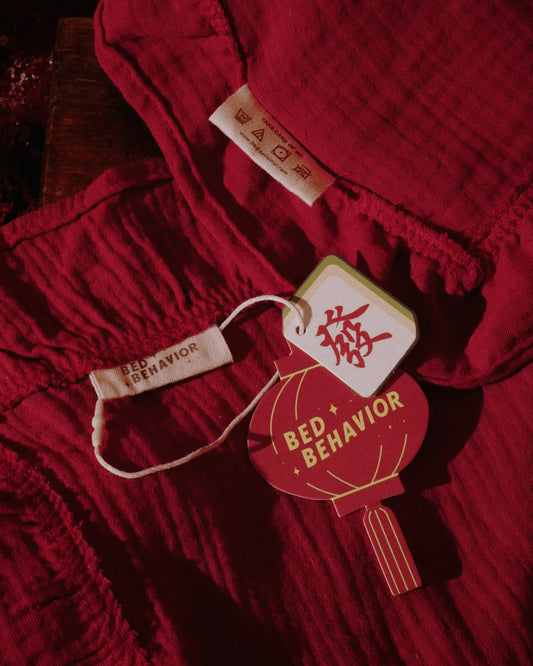 娜綺 Nachi 團購|🧨 發財巾 Cotton Gauze Pillow Towel 寶寶布枕巾 | RED(2入)