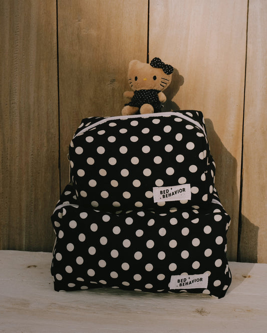 Polka Dot Pouch - Black