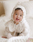 BB x April 🍑 紗棉荷葉邊嬰兒帽 - RIBBONED ROSE