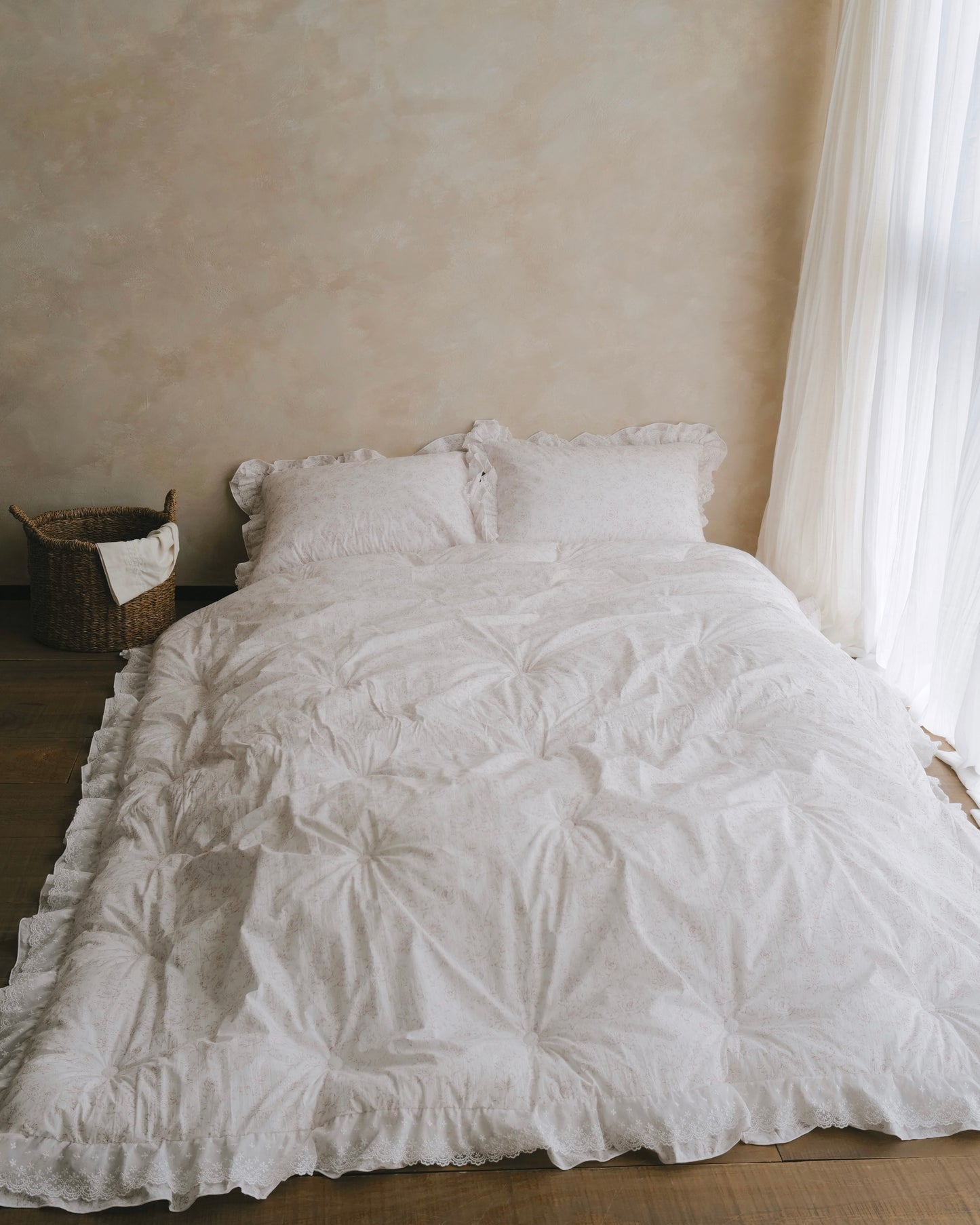 🇰🇷選品｜古典玫瑰蕾絲純棉四季被